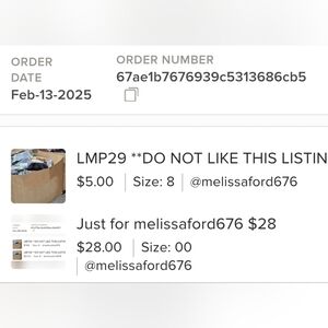 Just for melissaford676 $33